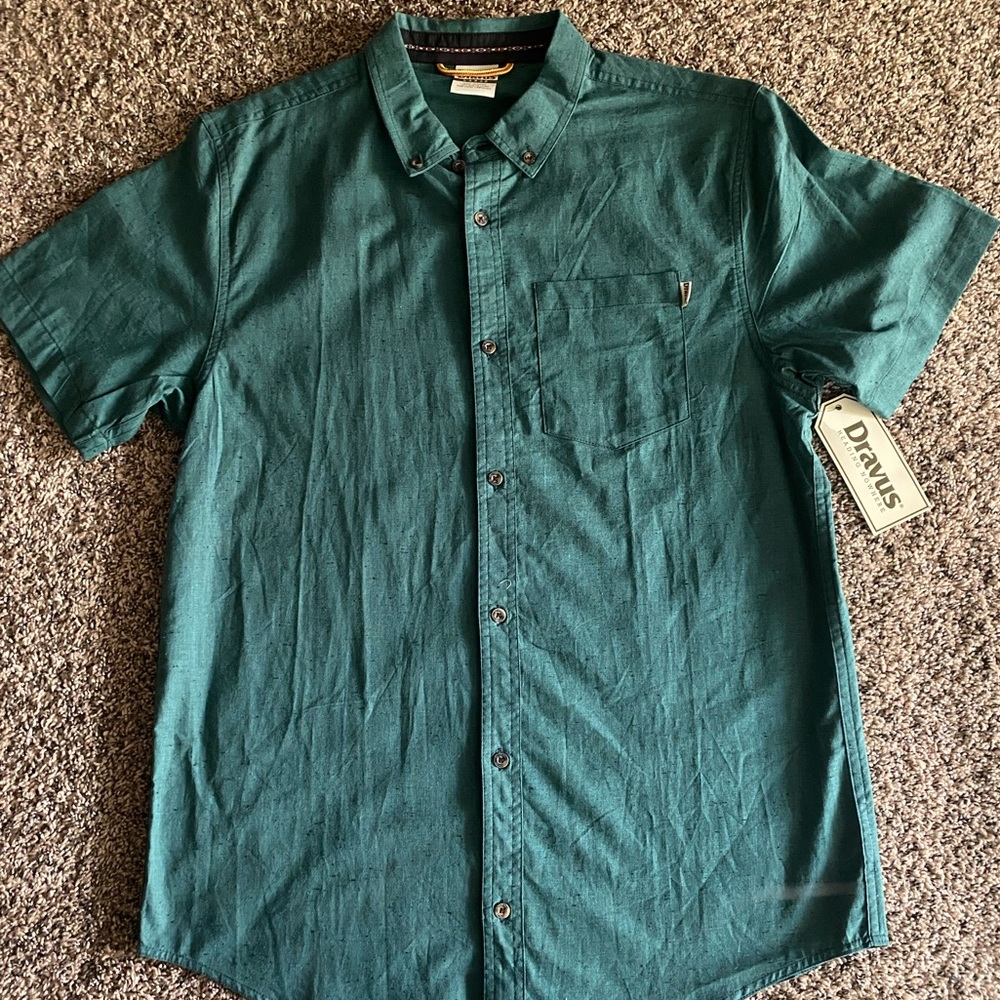 DRAVUS green short sleeve button down
